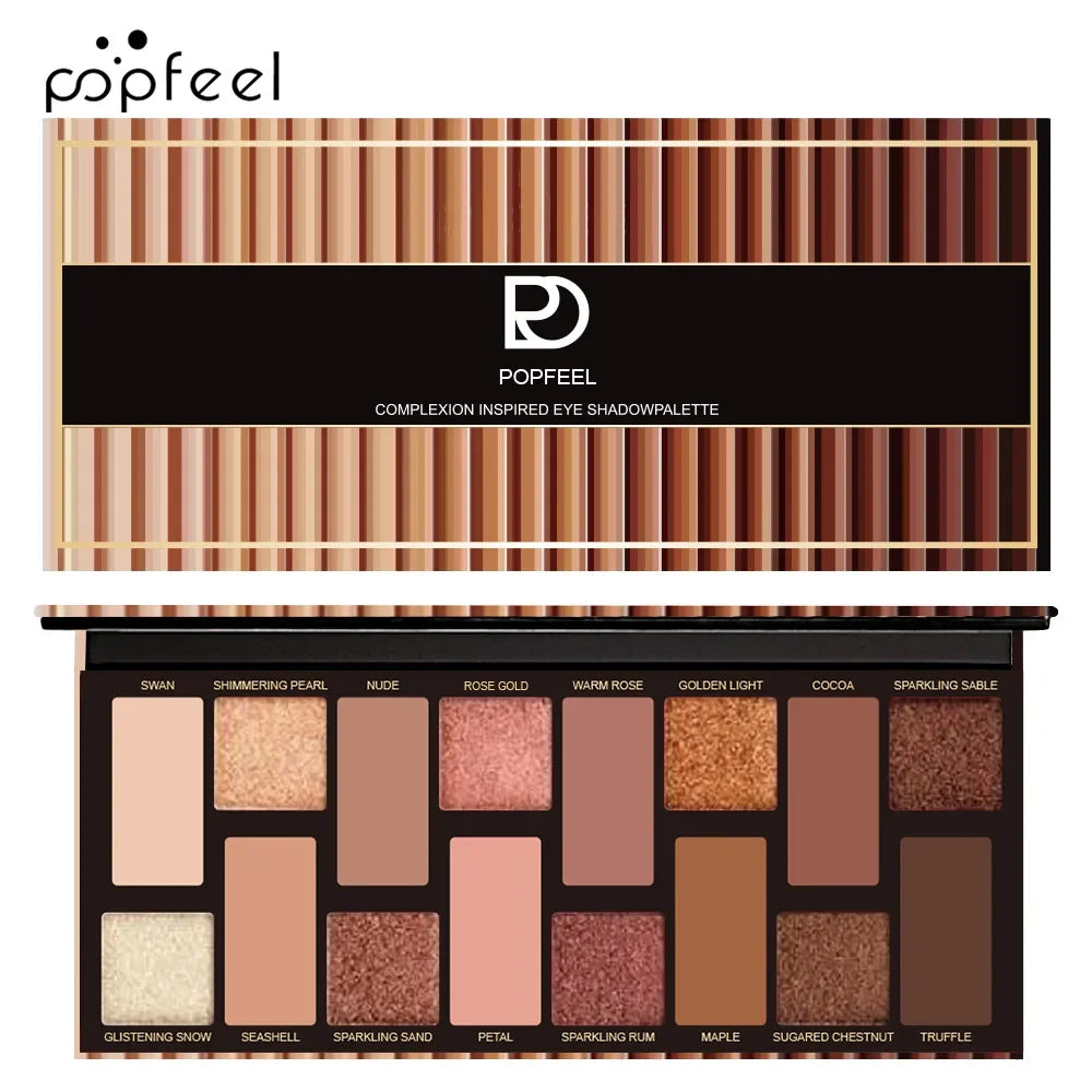 16 Color Glitter Eyeshadow Palette Waterproof