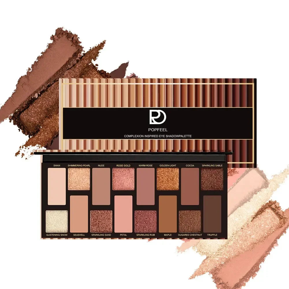 16 Color Glitter Eyeshadow Palette Waterproof