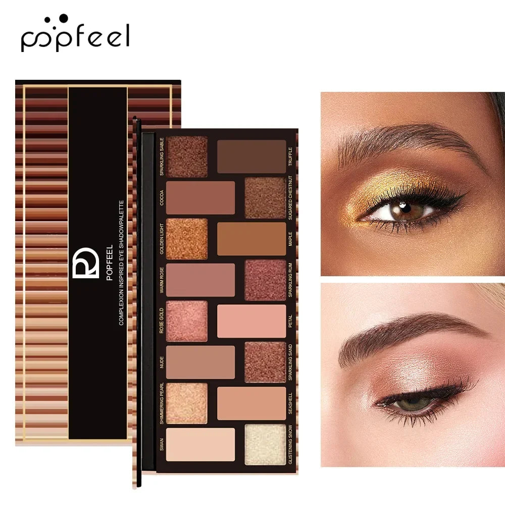 16 Color Glitter Eyeshadow Palette Waterproof