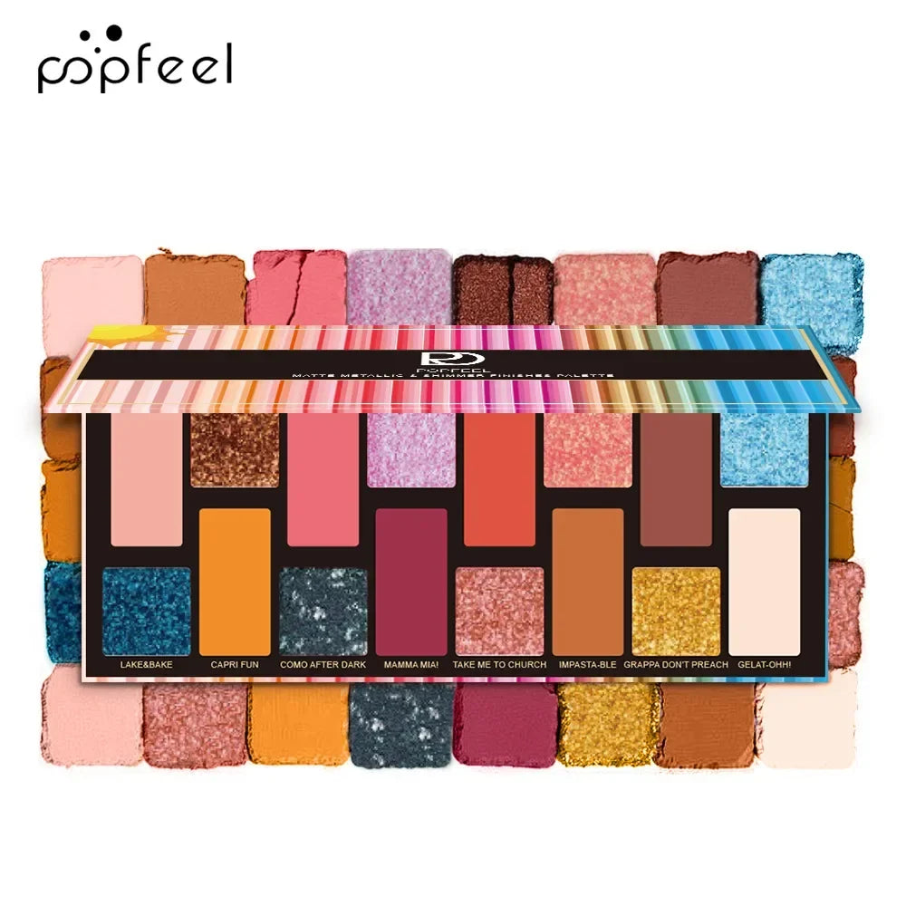 16 Color Glitter Eyeshadow Palette Waterproof