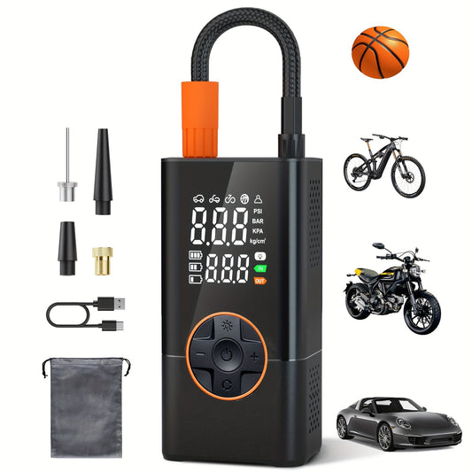 Portable Tire Inflator with Dual Screen