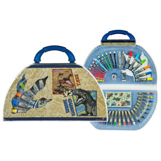 Unbranded Jurassic World colouring case, 51pc.