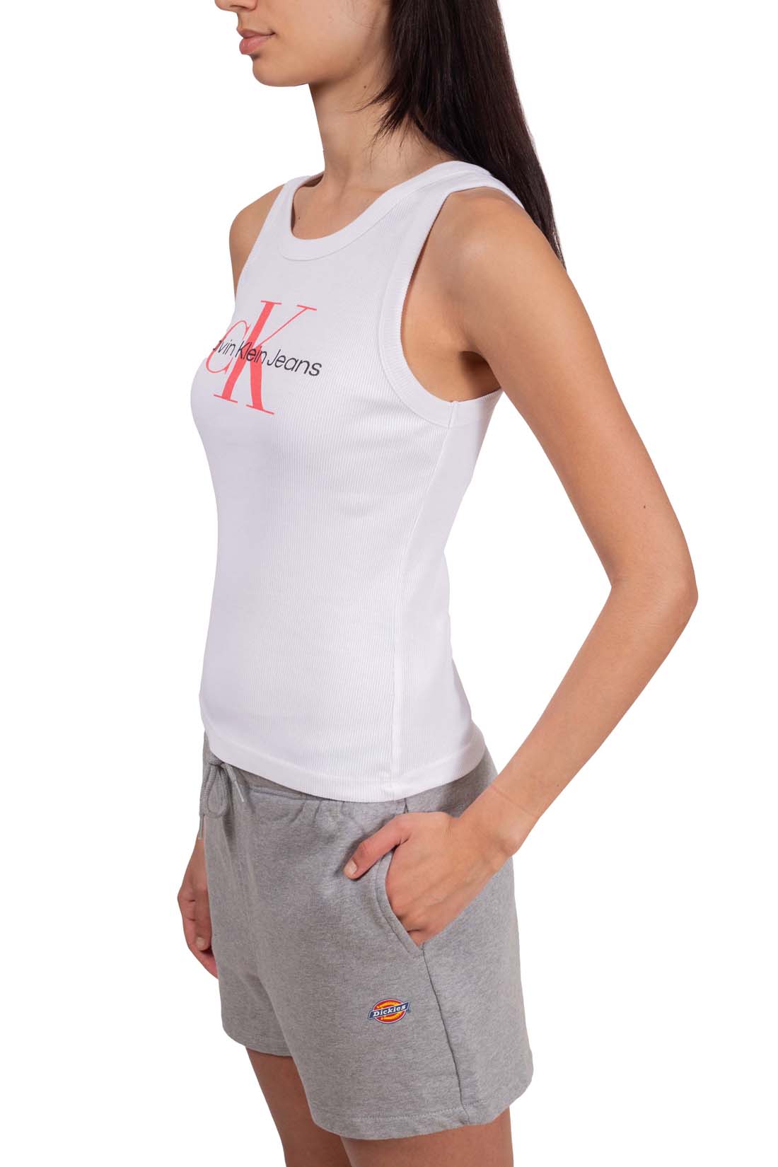 CALVIN KLEIN JEANS - Women's slim ribbed tank top - Size XL