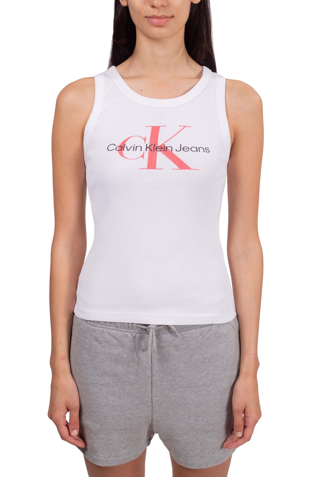 CALVIN KLEIN JEANS - Women's slim ribbed tank top - Size XL