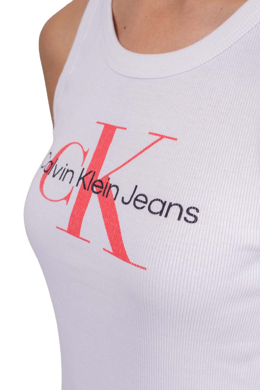 CALVIN KLEIN JEANS - Women's slim ribbed tank top - Size XL