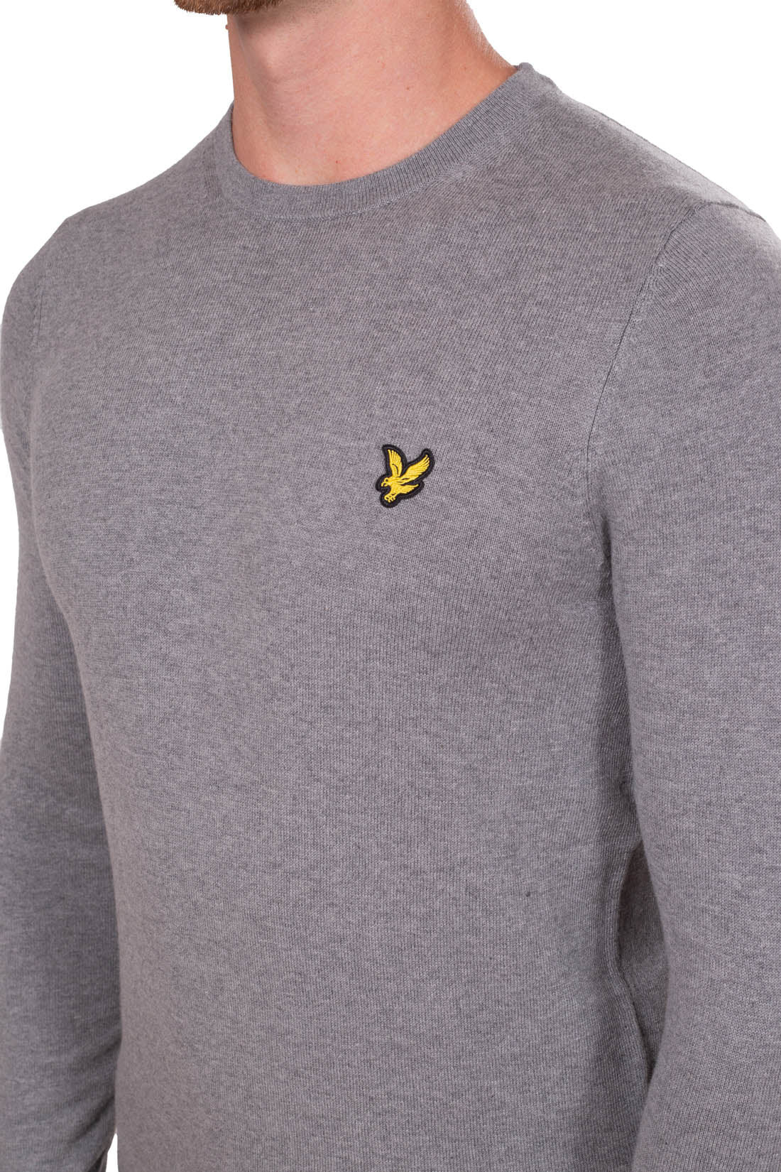 LYLE & SCOTT - Men's essential wool logo sweater  - Size KN400VCW635-M