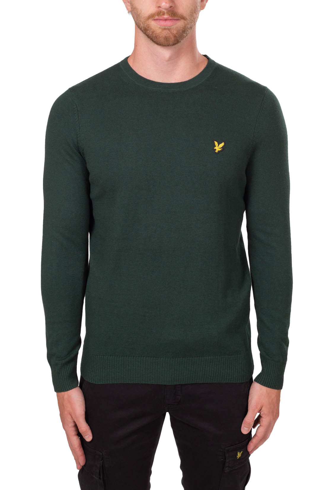 LYLE & SCOTT - Men's essential wool logo sweater  - Size KN400VCW635-M