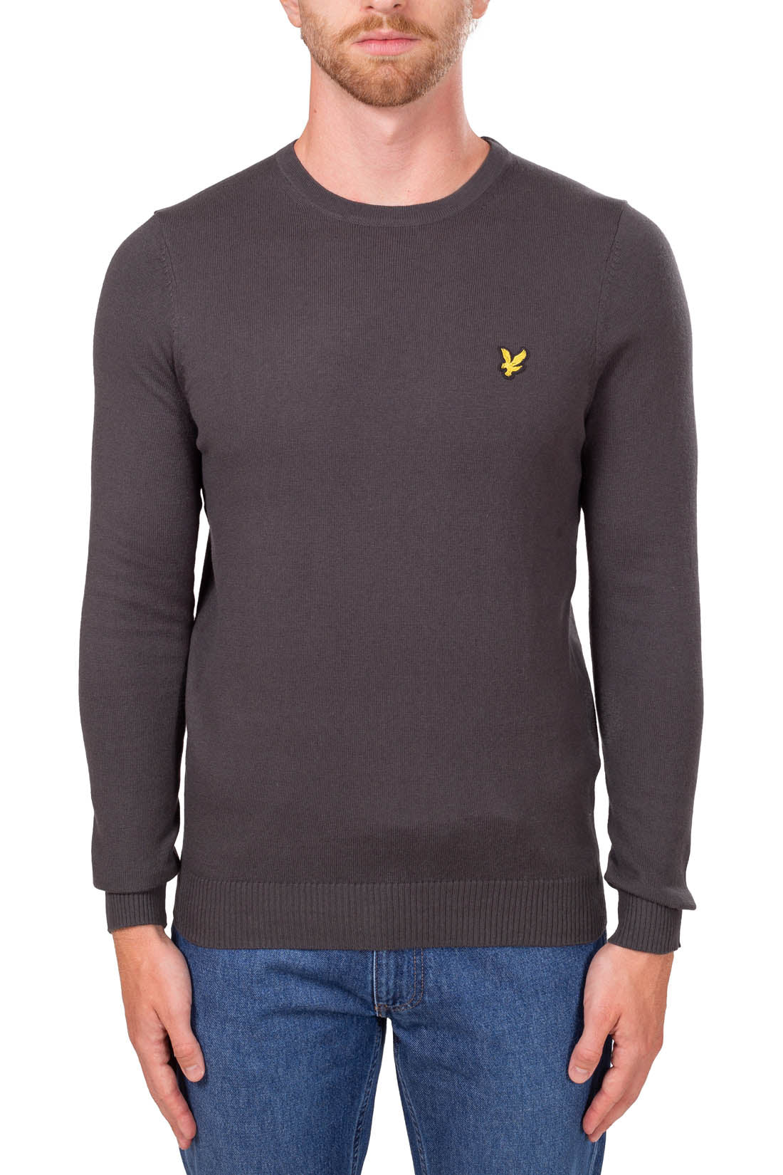 LYLE & SCOTT - Men's essential wool logo sweater  - Size KN400VCW635-M