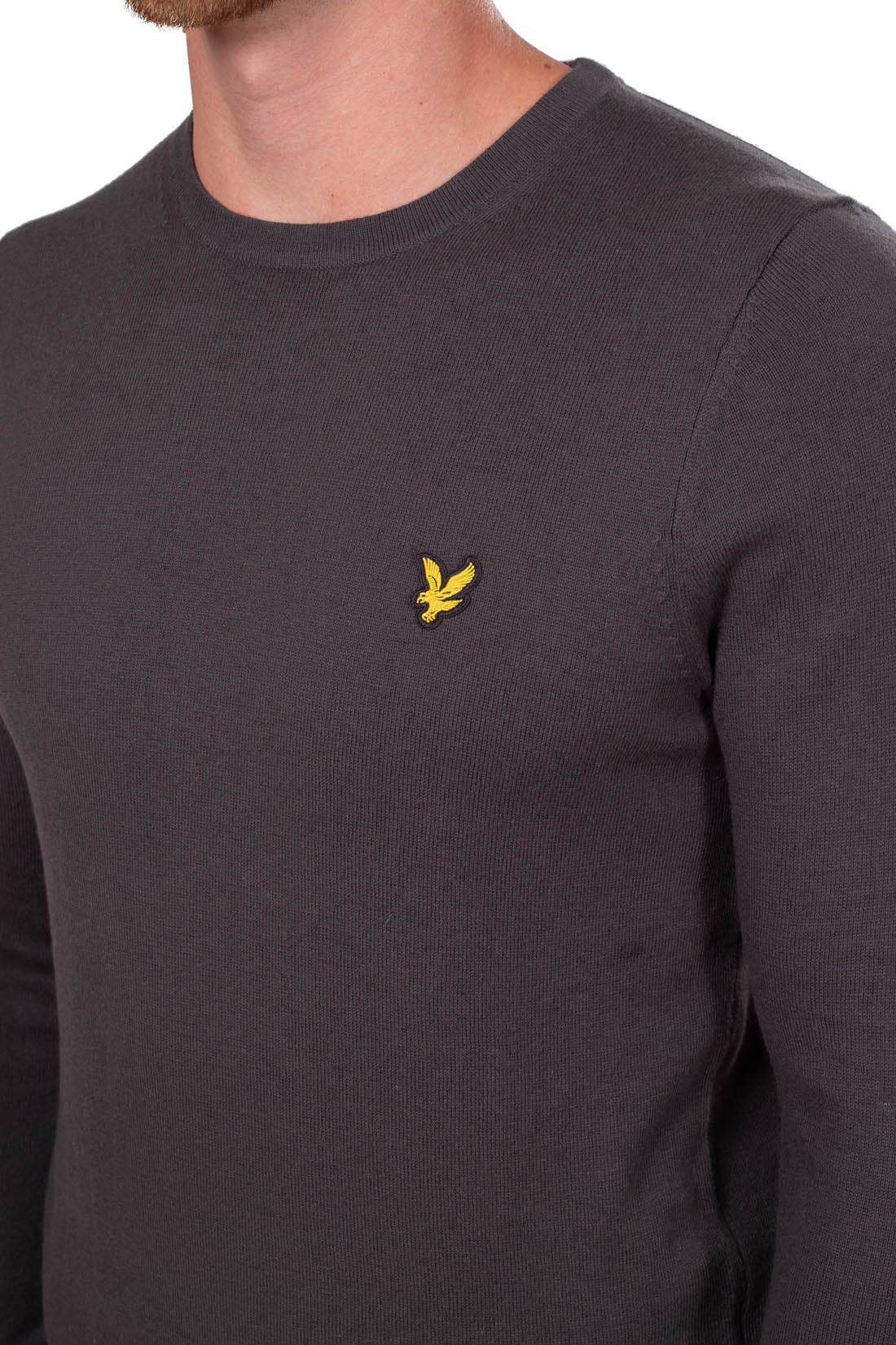 LYLE & SCOTT - Men's essential wool logo sweater  - Size KN400VCW635-M
