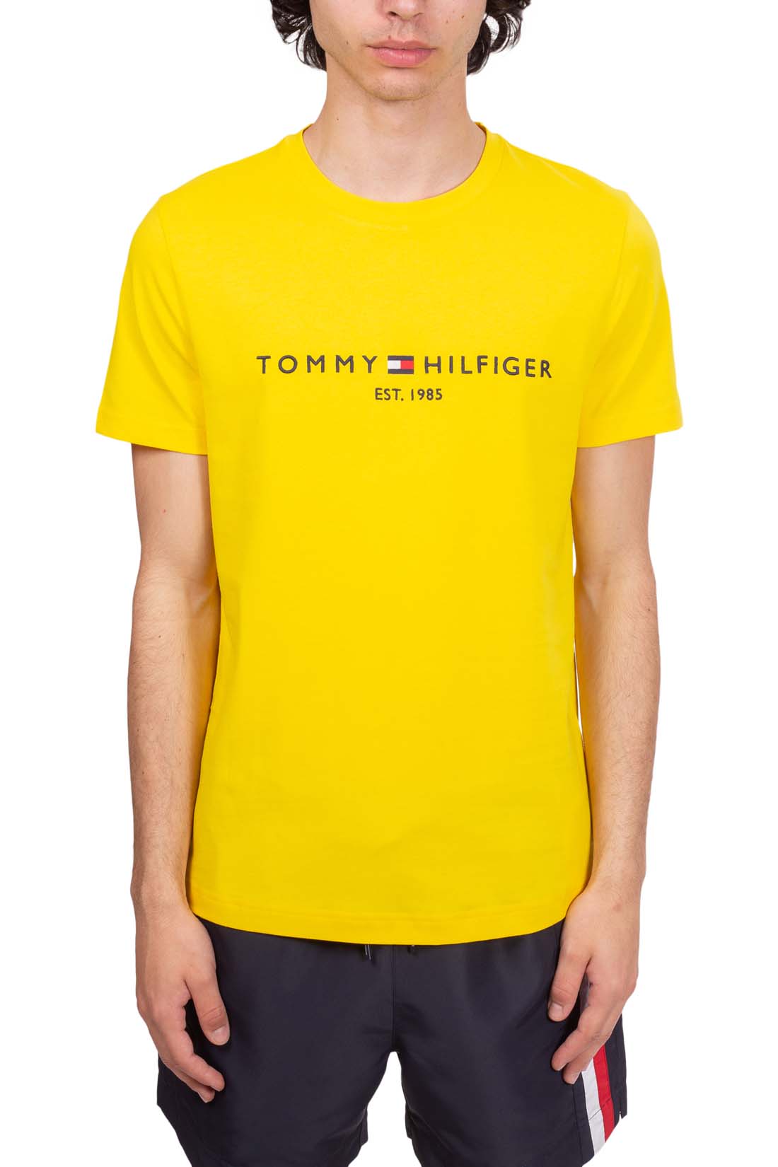 TOMMY HILFIGER - Men's basic regular T-shirt with logo  - Size XXL