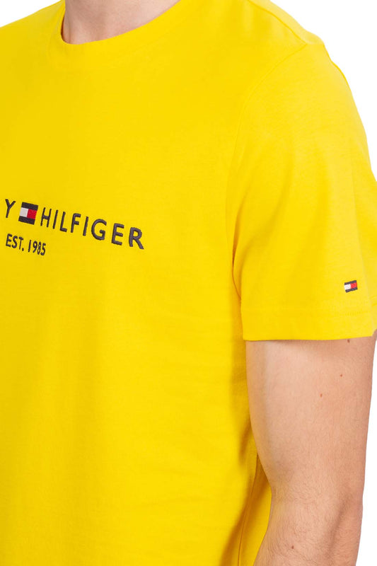 TOMMY HILFIGER - Men's basic regular T-shirt with logo  - Size XXL