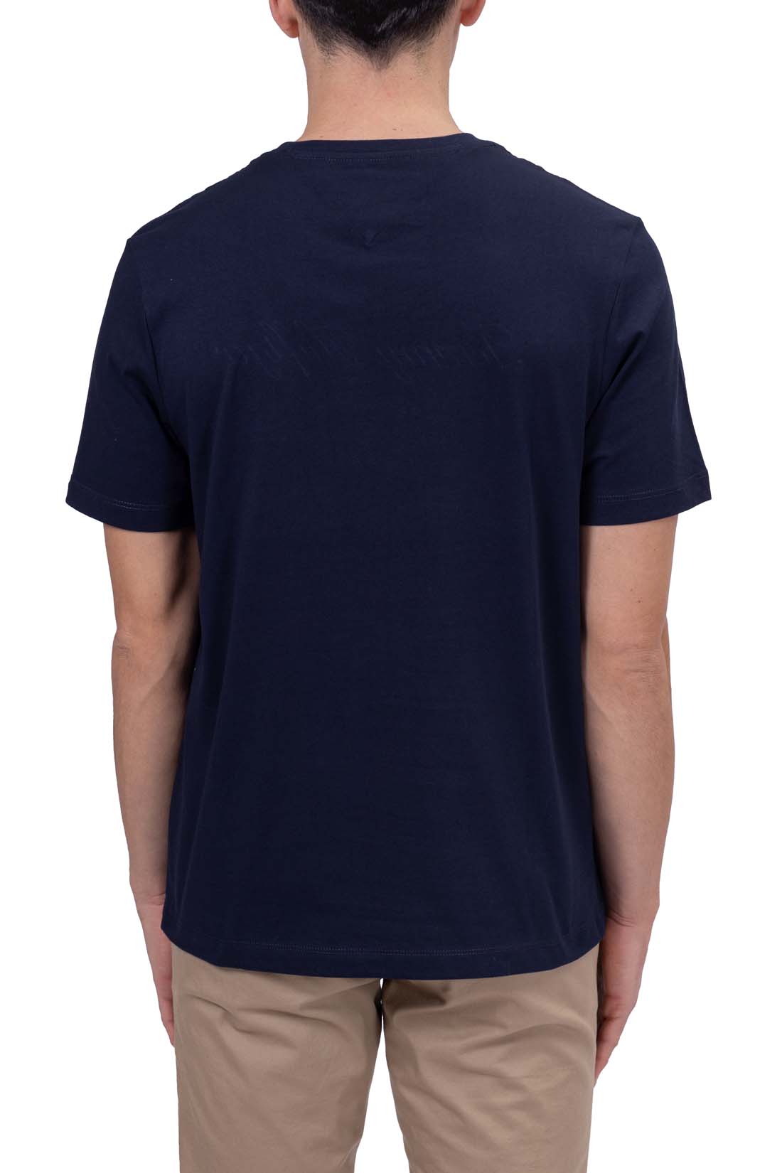 TOMMY HILFIGER - Men's regular T-shirt with embroidered logo  - Size XXL