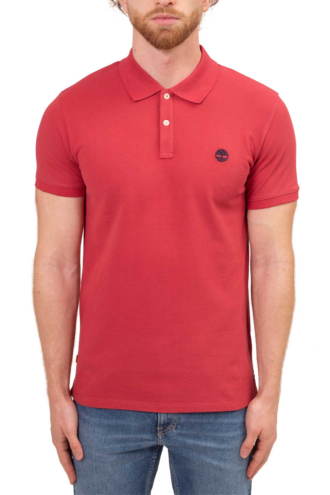 TIMBERLAND - Men's slim polo shirt with logo  - Size S