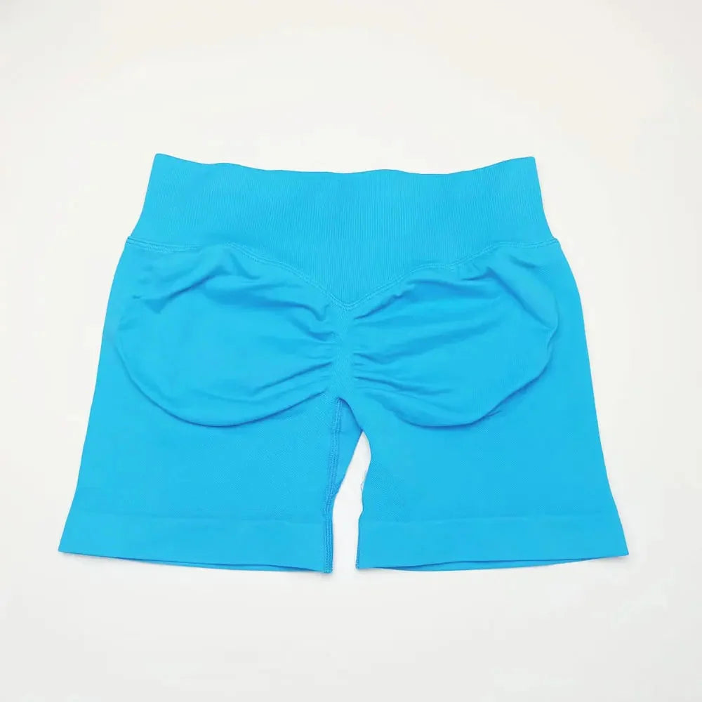 NCLAGEN Seamless Shorts 4.5" Gym Shorts Woman Scrunch Butt Fitness Sports Short Workout Seamless Leggings Running Yoga bottoms